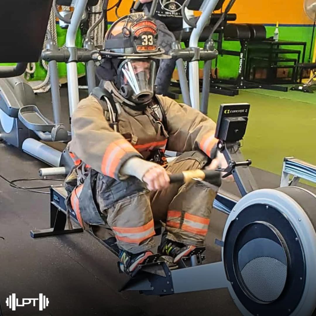 Firefighter rowing